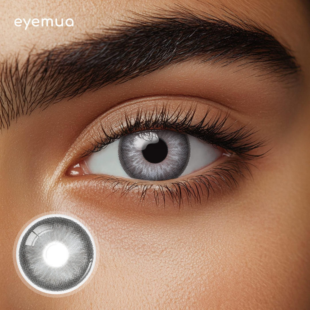 Eyemua Opera Nights Grey Men Colored Contact Lenses